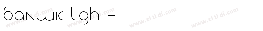 Banwic Light字体转换